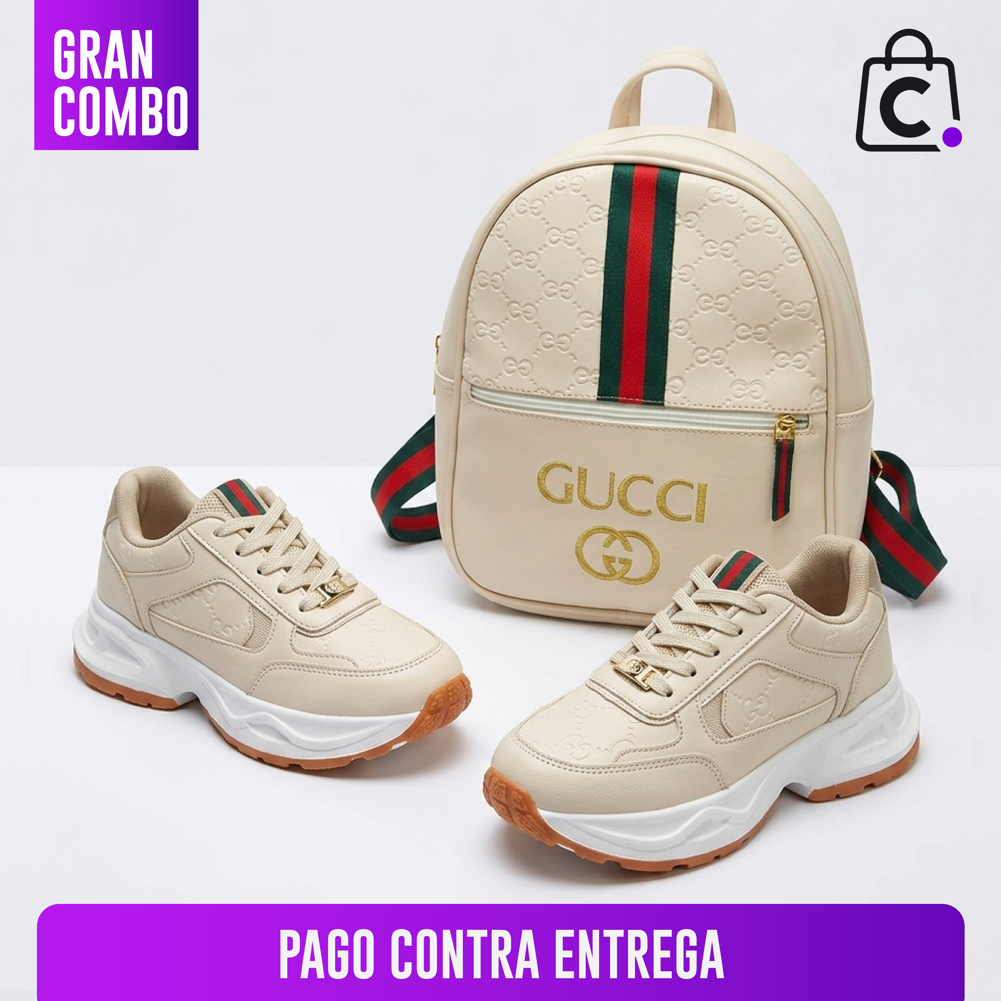 Combo Moda Mujer: Zapatillas Urbanas + Mochila Elegante Premium